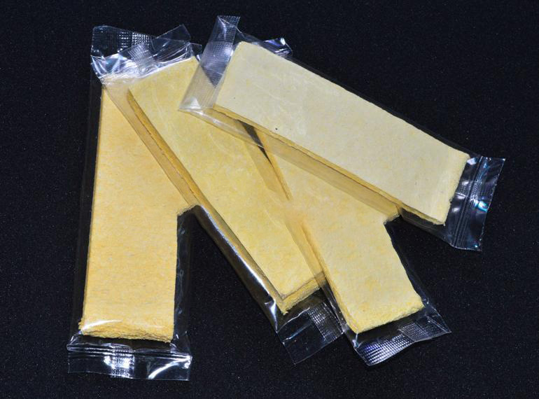 Wood pulp sponge